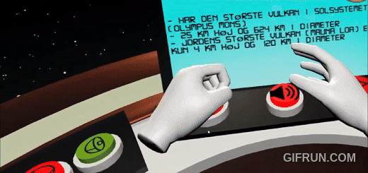 The final prototype showing orbit animations and interface controls